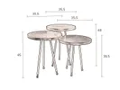 Dutchbone Alim sidetable set // Dutchbone Alim lerakóasztal szett