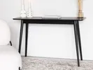 White Label Living Fabio console table black // White Label Living Fabio konzolasztal fekete