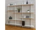 Bridge shelf combination 1 white oak// Bridge polc kombináció fehér fehér