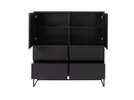 lipp- highboard- veneer- shadow - black - lipp- tálaló-furnérozott - sötétszürke