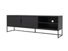 lipp- wide - TV bench - veneer- shadow - black - lipp- széles- TV - elem- furnérozott