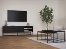 lipp- wide - TV bench - veneer- shadow - black - lipp- széles- TV - elem- furnérozott