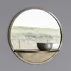 White Label Living Feyza mirror shelf round // White Label Living Feyza tükör polccal kerek