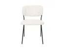 White Label Living Jolien chair white bouclé // White Label Living Jolien szék fehér buklé