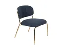 White Label Living Jolien lounge chair dark blue // White Label Living Jolien lounge szék sötétkék