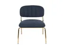 White Label Living Jolien lounge chair dark blue // White Label Living Jolien lounge szék sötétkék