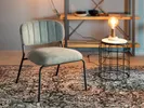 White Label Living Jolien lounge chair grey // White Label Living Jolien lounge szék szürke