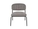 White Label Living Jolien lounge chair grey // White Label Living Jolien lounge szék szürke