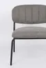 White Label Living Jolien lounge chair grey // White Label Living Jolien lounge szék szürke