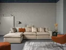 Moonlight 4,5 seater sofa with footstool// Moonlight 4,5 személyes kanapé puffal