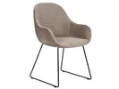 Layla high dining armchair with metal sled base// Layla magas étkezőszék fém szánkótalppal