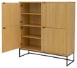 Bali highboard 4d oak// Bali magas komód tölgy 4d