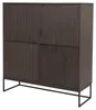Bali highboard 4d smoked oak// Bali magas komód sötét tölgy 4d
