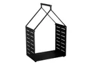Belfort wood basket black// Belfort fatároló fekete