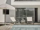 Poul lounge outdoor chair white// Poul lounge szék fehér