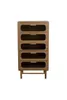 Dutchbone Caroun high drawer brown // Caroun magas fiókos szekrény barna