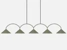 Curve 5 pendant green// Curve 5 függőlámpa zöld