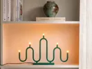 Noel 5 candleholder green// Noel 5 gyertyartó zöld