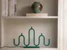 Noel 5 candleholder green// Noel 5 gyertyartó zöld