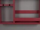 Myron wine shelf terra// Myron boros polc bordó