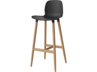 Seed high barstool 76 cm black oiled oak legs// Seed bárszék 76 cm fekete olajozott tölgy láb